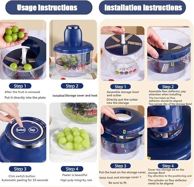 Automatic Small Fruit Peeler Machine