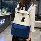 Cute Cat 5-in-1 School Bag Set for Girls