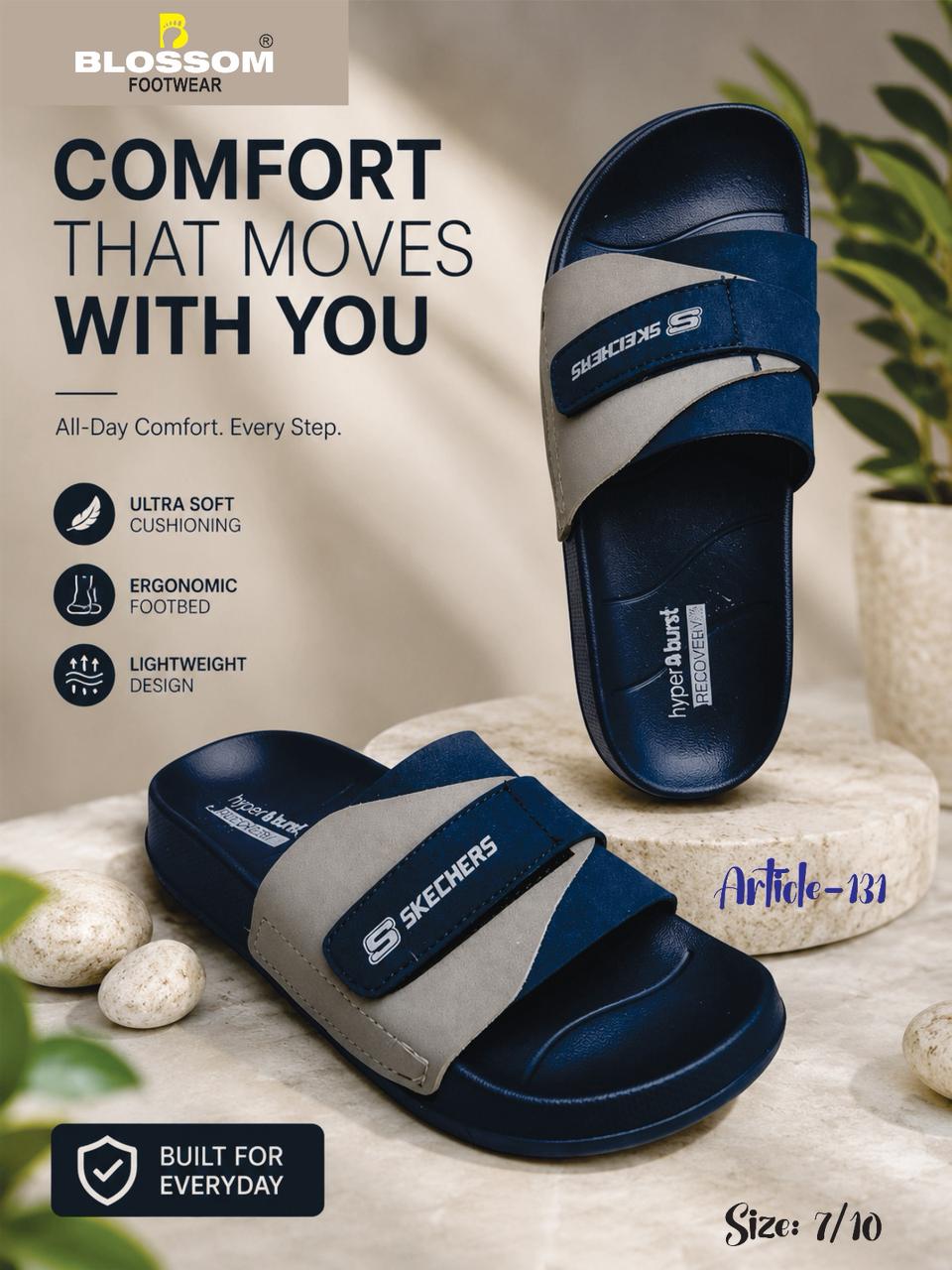 Urban Glide Comfort Slippers for Men – Premium Lightweight Soft Sole Casual Slides