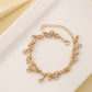 Minimalist Diamond Studded Tassel Bracelet