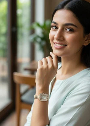 Imperial Square Halo Watch